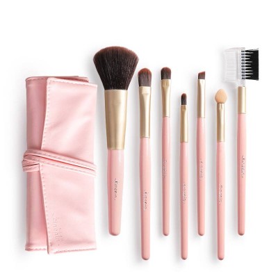 Professional 7pcs Travel Portable Mini Eye Makeup Brushes Set Eyeshadow Eyeliner Eyebrow Brush Lip MakeUp Brush Kit